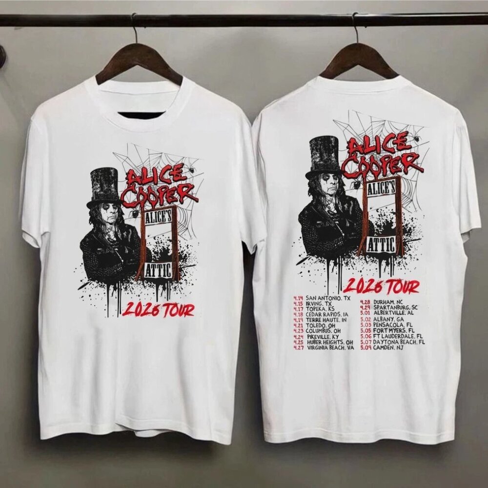 Alice Cooper Alices Attic 2026 Tour Shirt 90